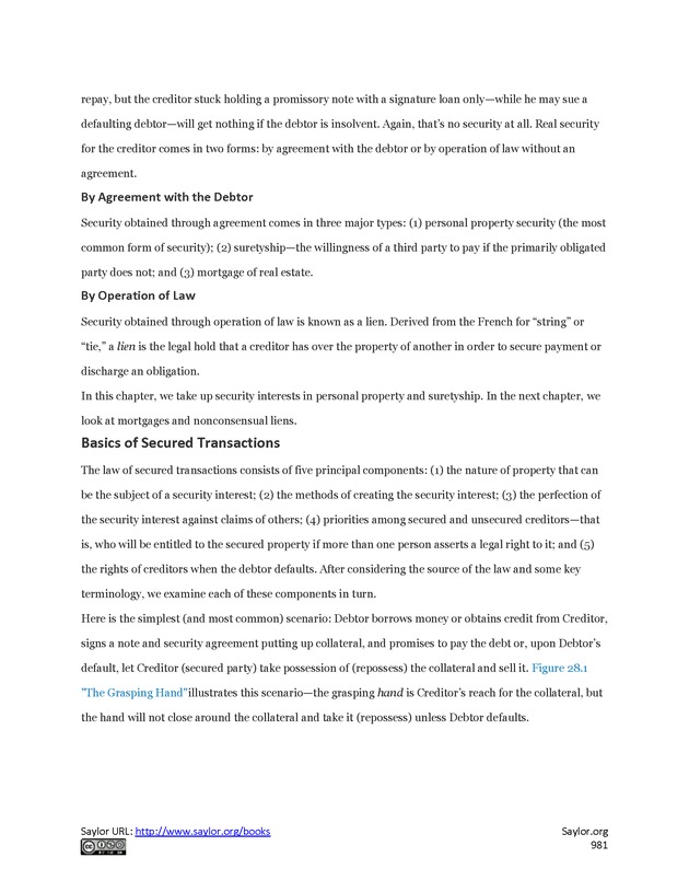 Business Law and the Legal Environment - Page 981